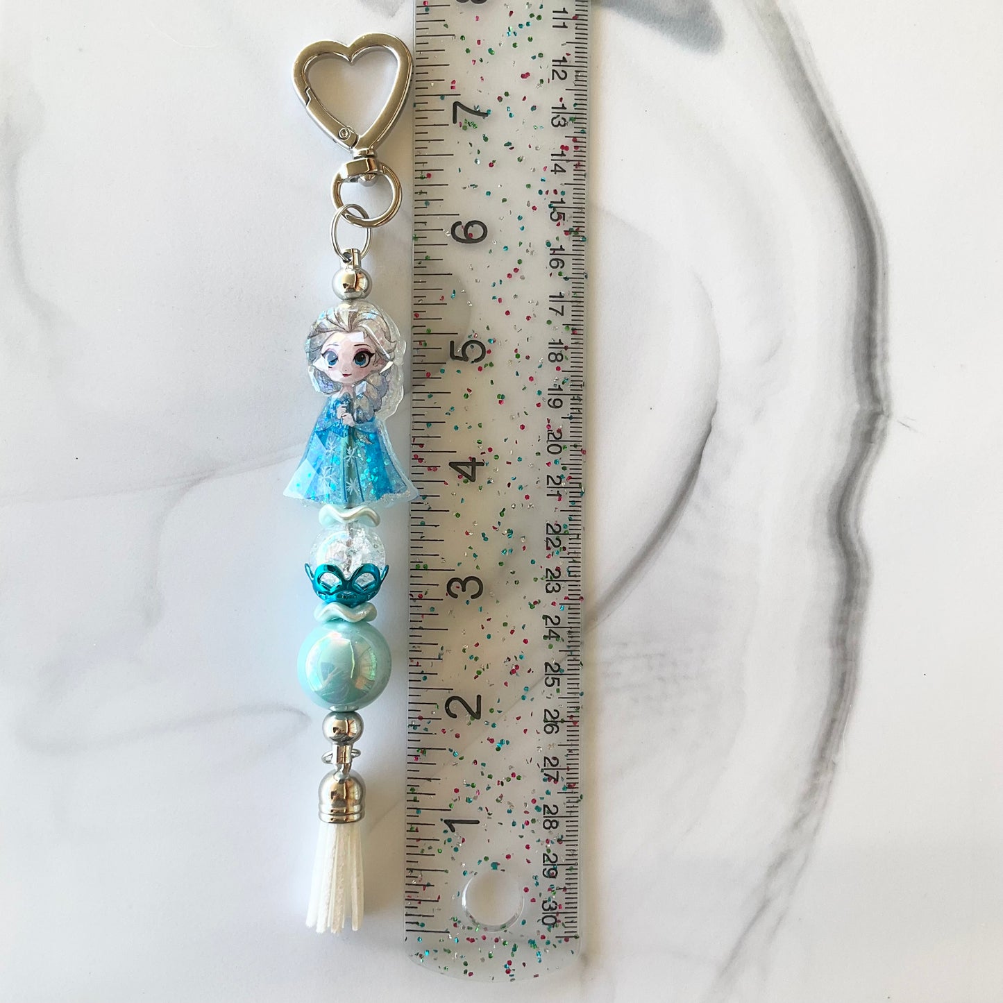 Princess Heart Clasp Keychain
