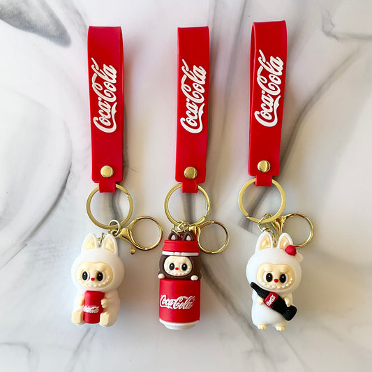 Coca-Cola Bubu Silicone Red Wristlet Keychain