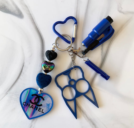 Cici Royal Blue Self-Defense Keychain Set