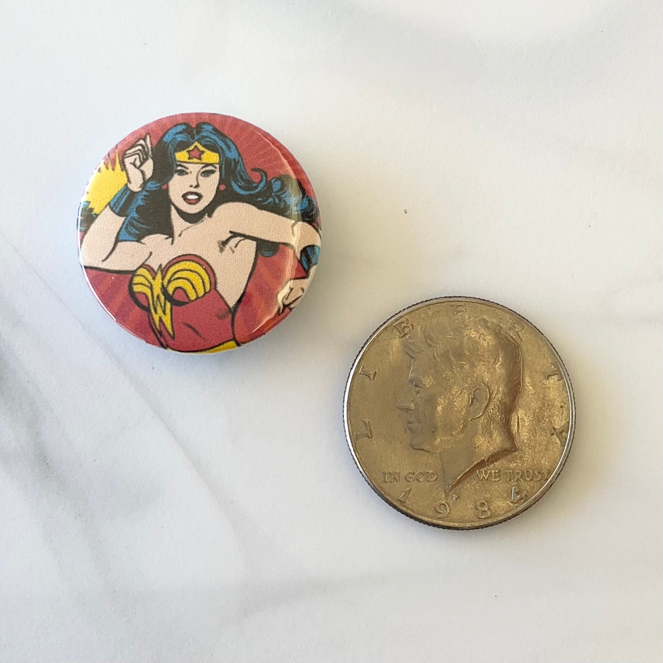 Wonder Woman 10 Piece Button Magnet Set 1.25"