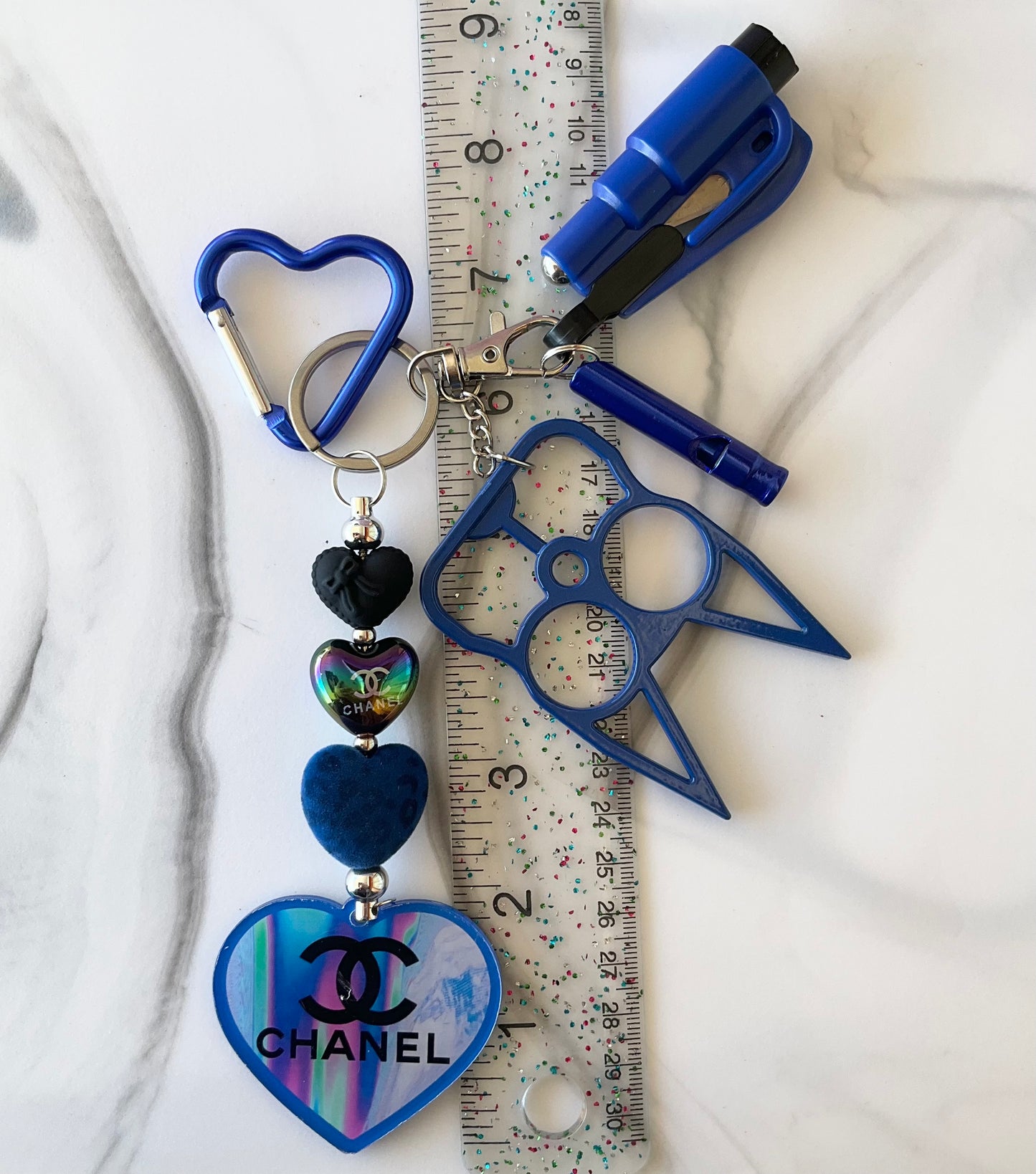 Cici Royal Blue Self-Defense Keychain Set