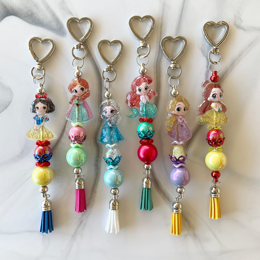 Princess Heart Clasp Keychain