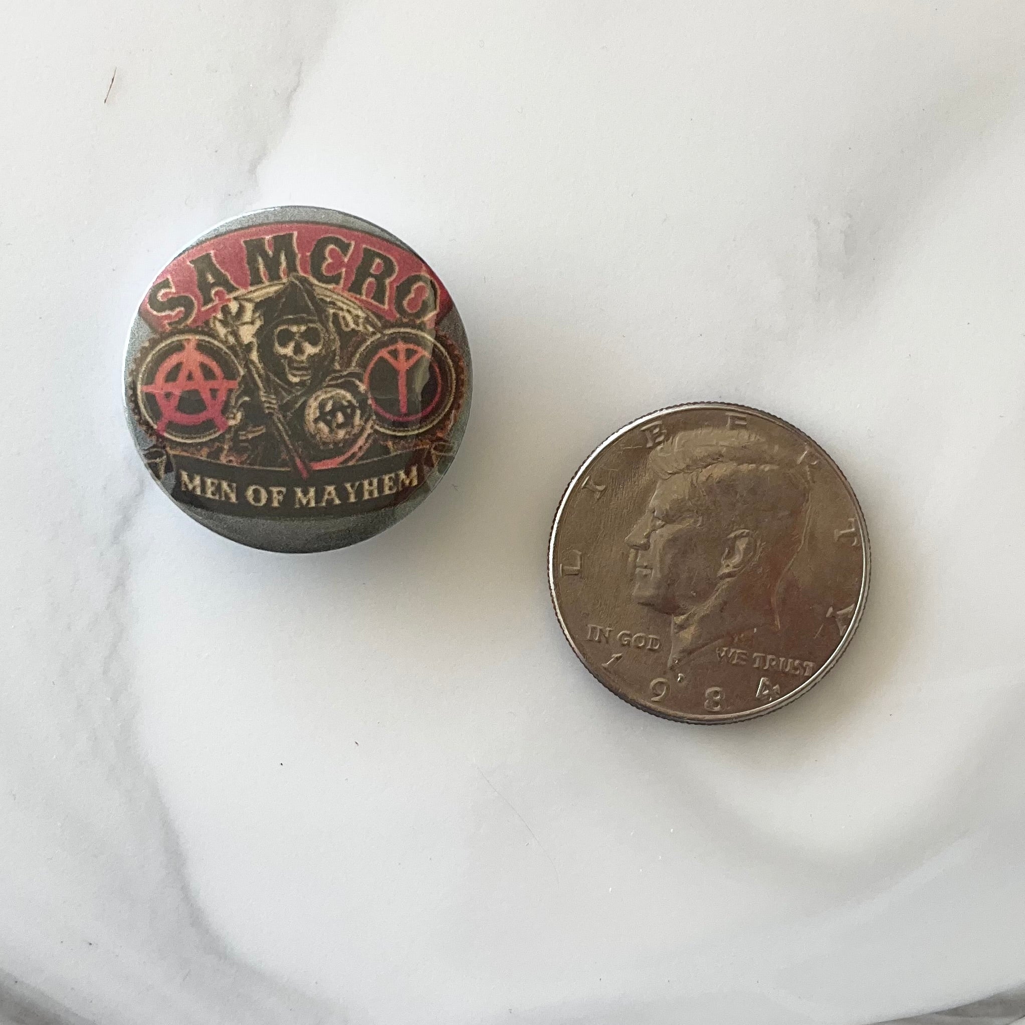 Sons of Anarchy 15 Piece Button Magnet Set 2.25" and 1.25"