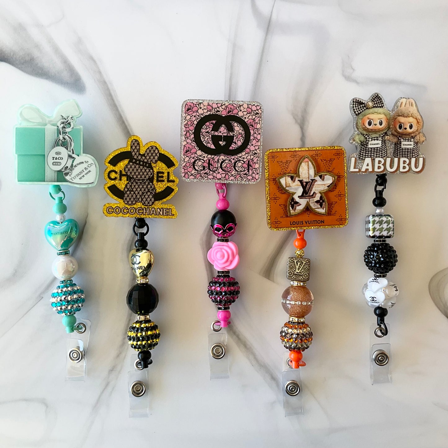 Designer Inspired Slide Clip Badge Reels