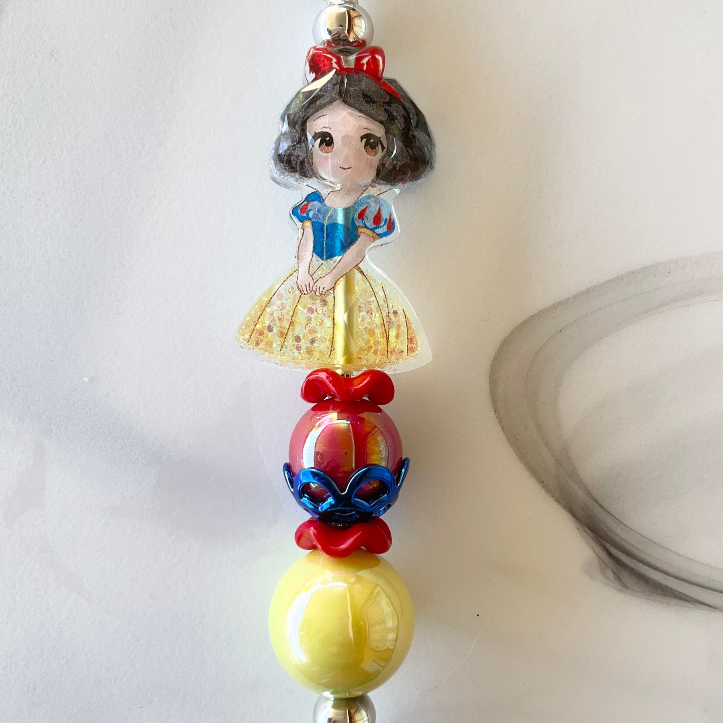 Princess Heart Clasp Keychain