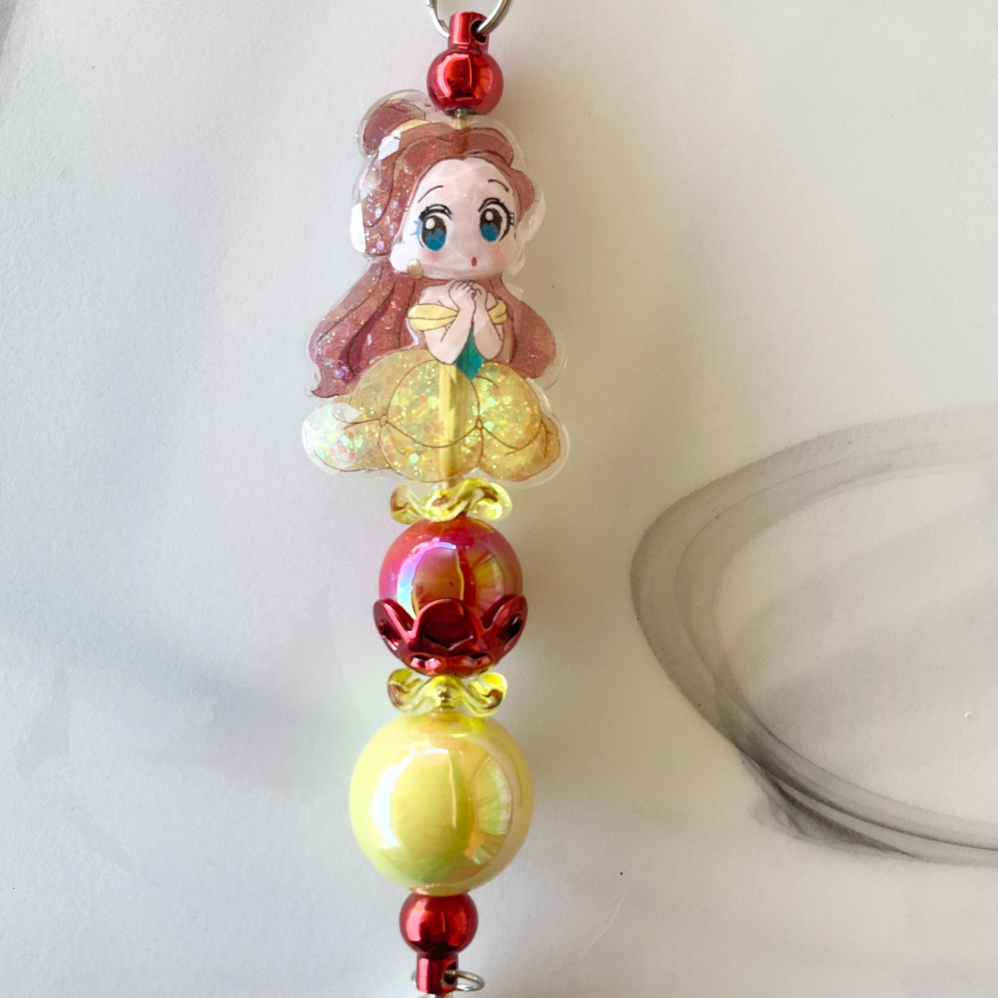 Princess Heart Clasp Keychain