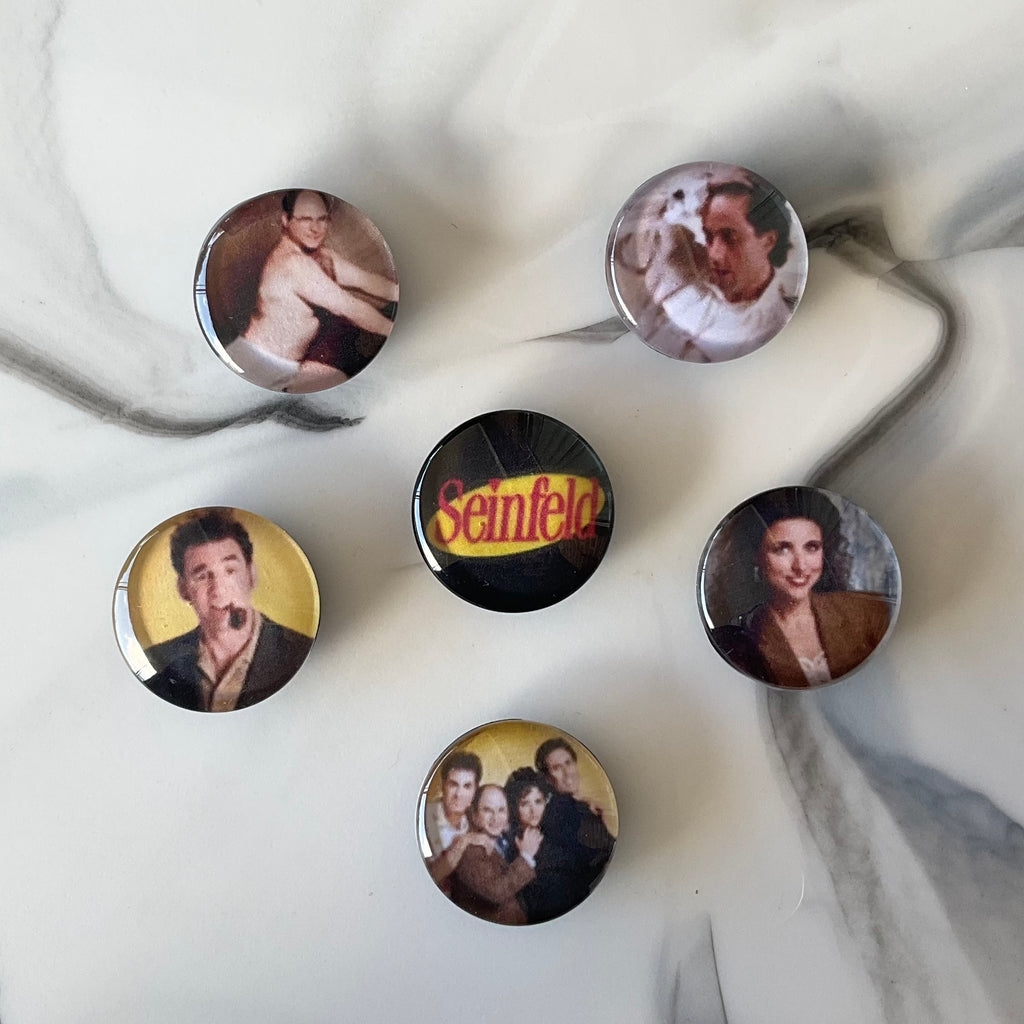 Seinfeld 6 Piece Glass Cabochon Magnet Set 1.18"