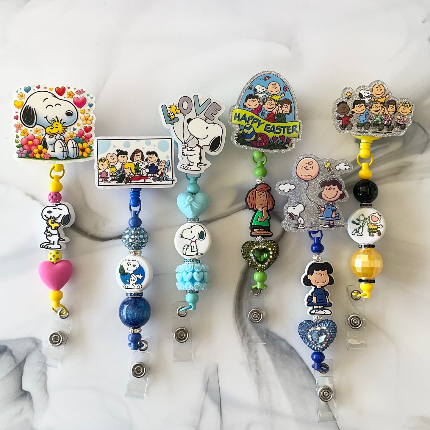 Cute Beagle & Friends Slide Clip Badge Reels