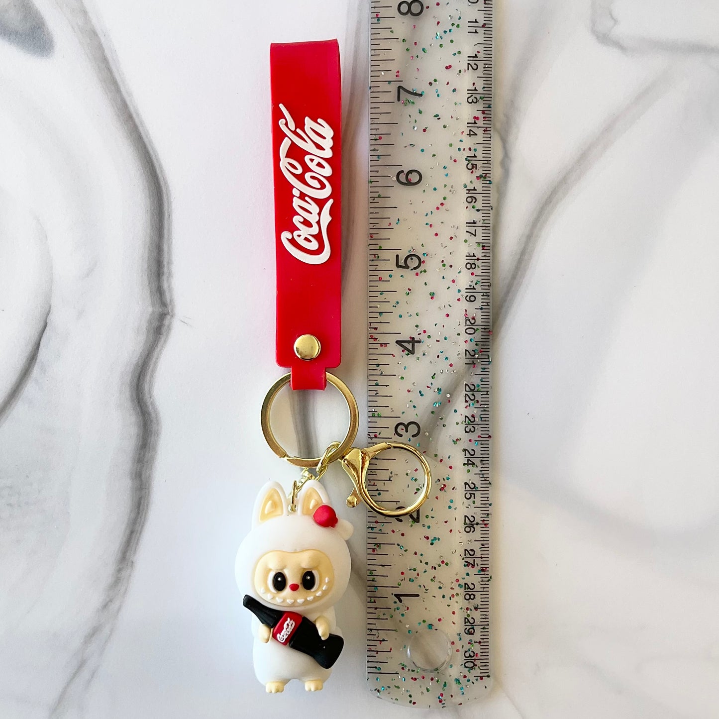 Coca-Cola Bubu Silicone Red Wristlet Keychain