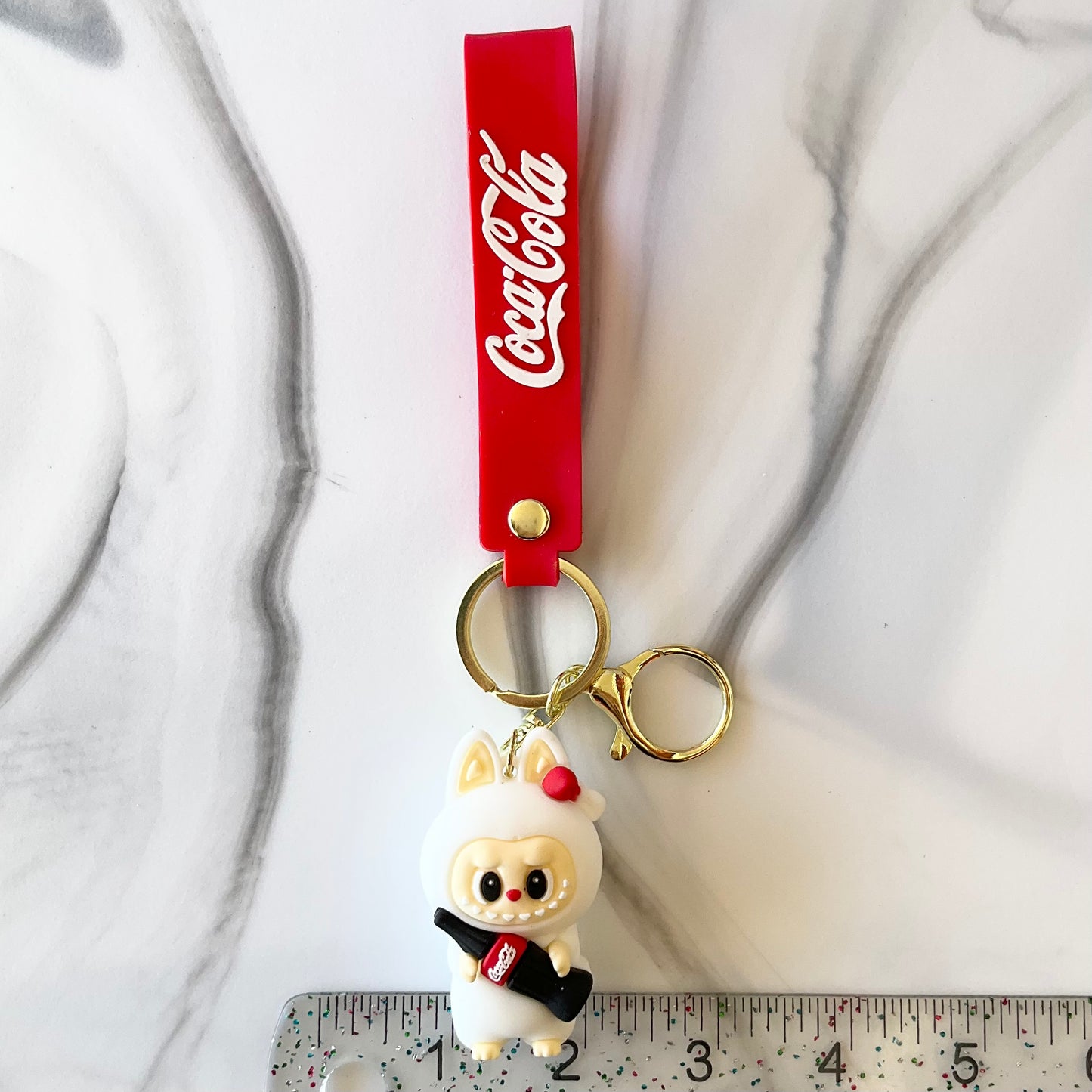 Coca-Cola Bubu Silicone Red Wristlet Keychain
