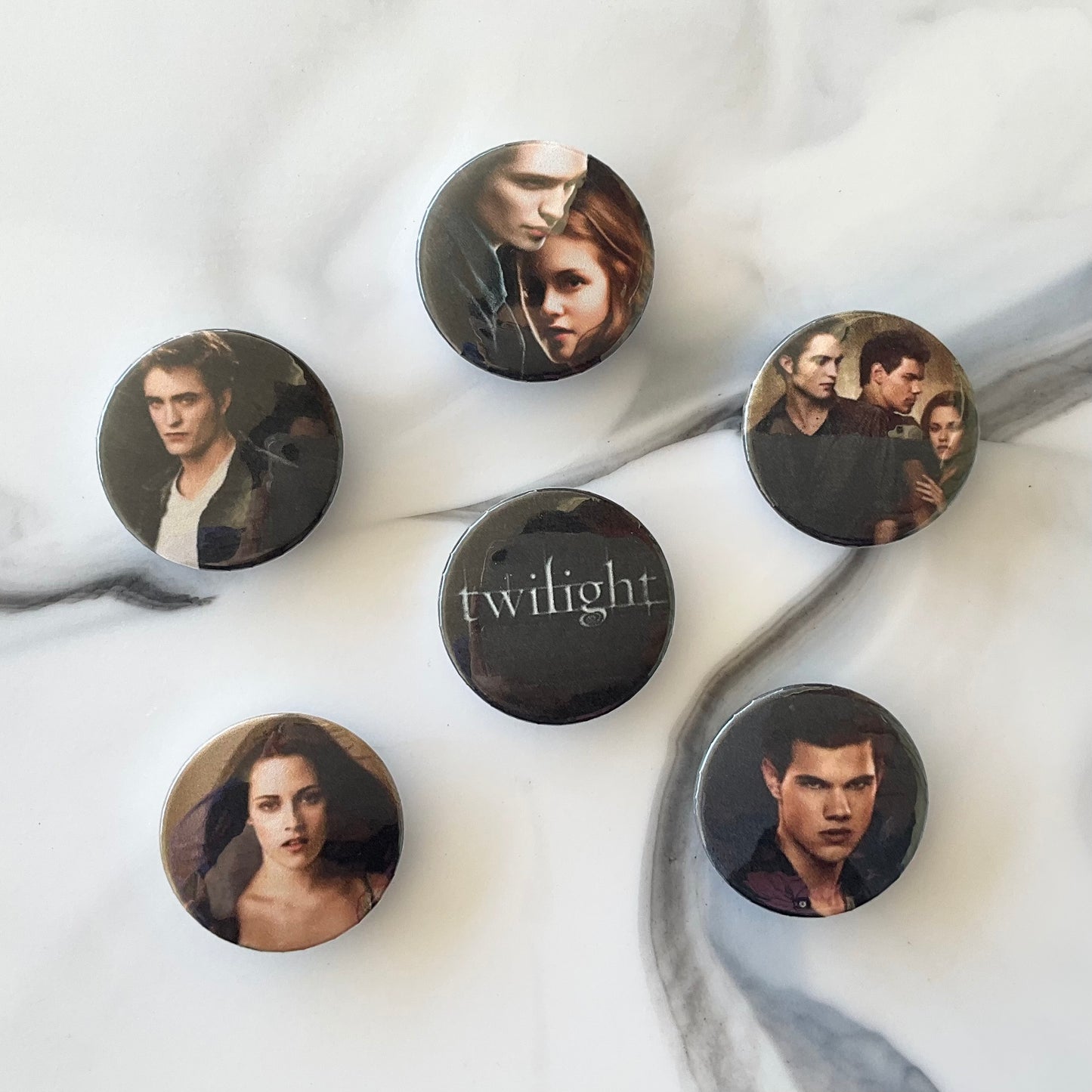 Twilight 6 Piece Button Magnet Set 1.25"
