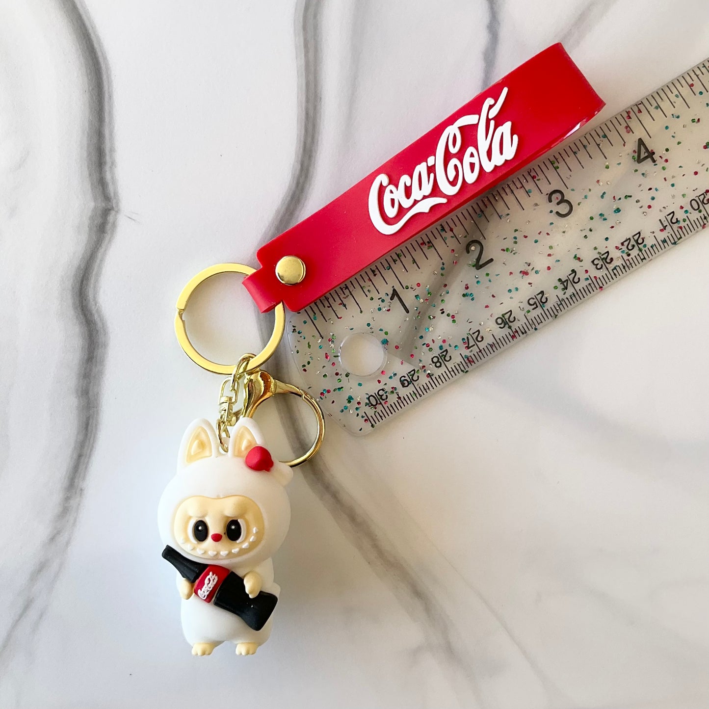 Coca-Cola Bubu Silicone Red Wristlet Keychain