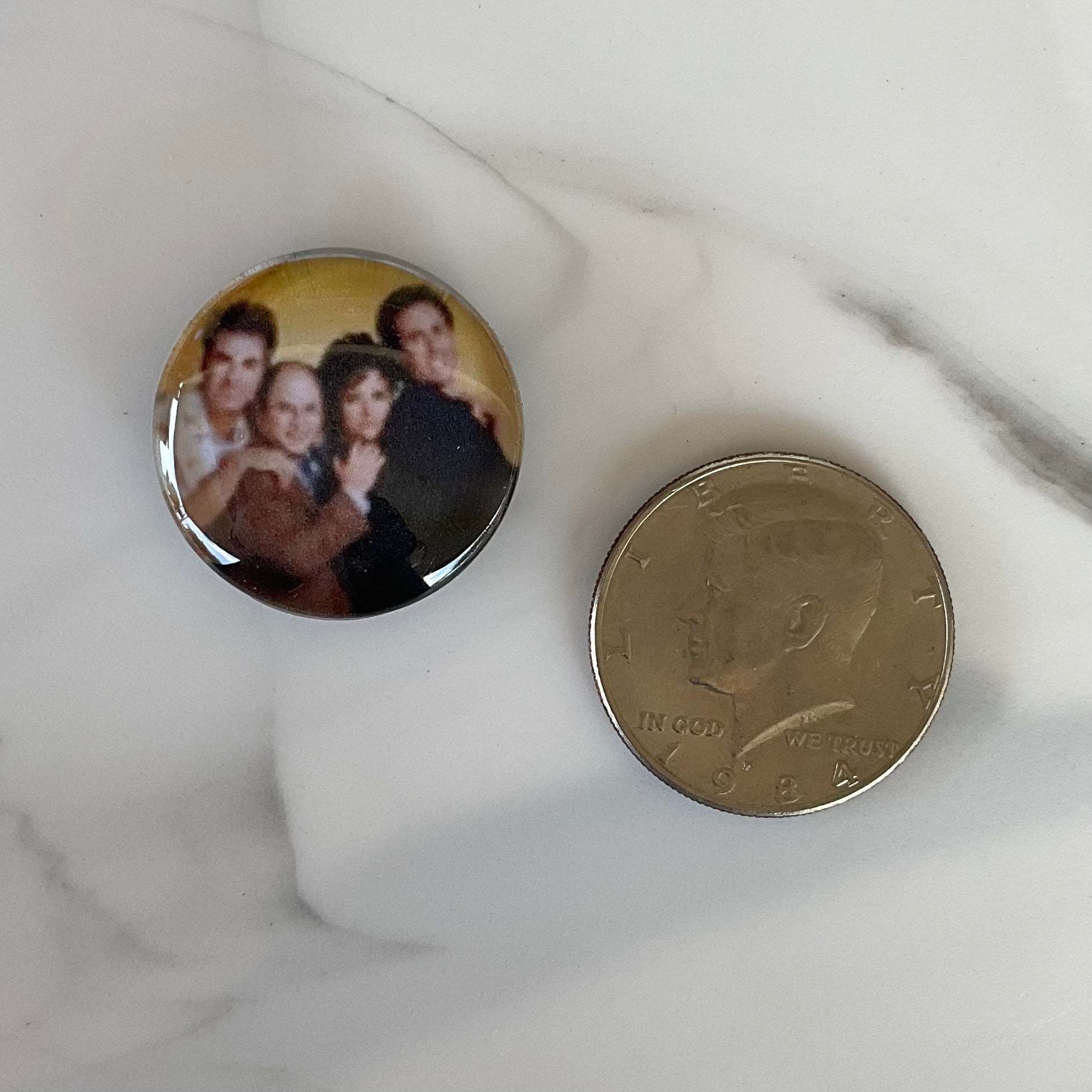 Seinfeld 6 Piece Glass Cabochon Magnet Set 1.18"