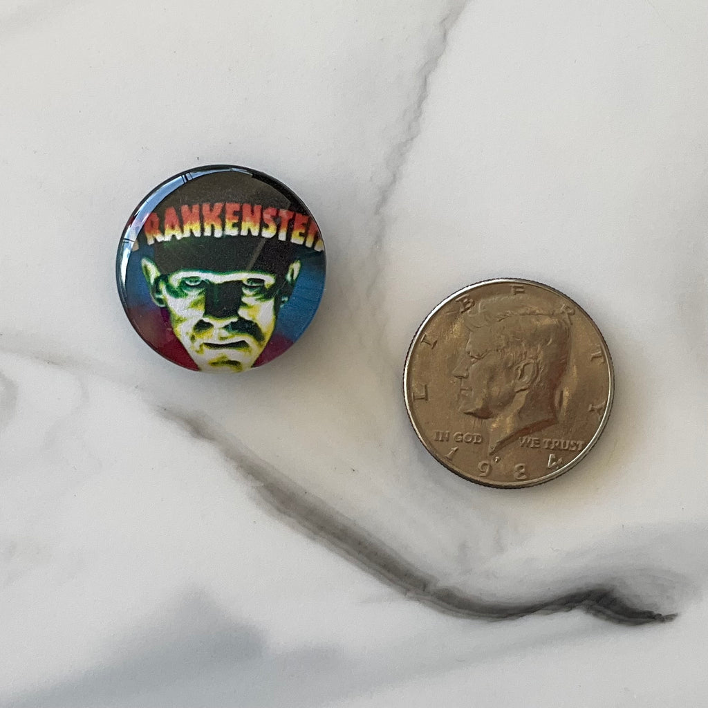 Classic Horror Movie Monster 4 Piece Glass Cabochon Magnet Set 1.18"