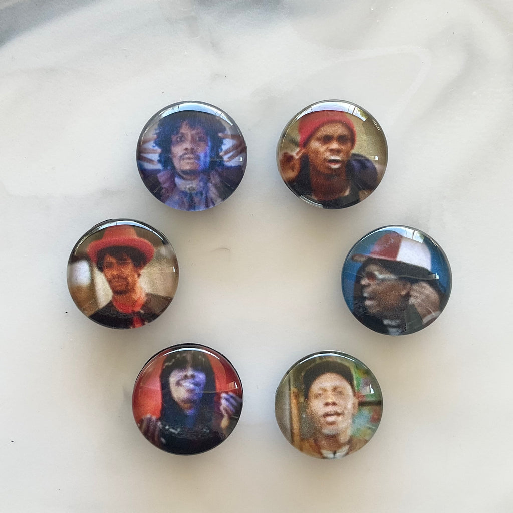 Dave Chappelle's Greatest Hits 6 Piece Glass Cabochon Magnet Set 1"