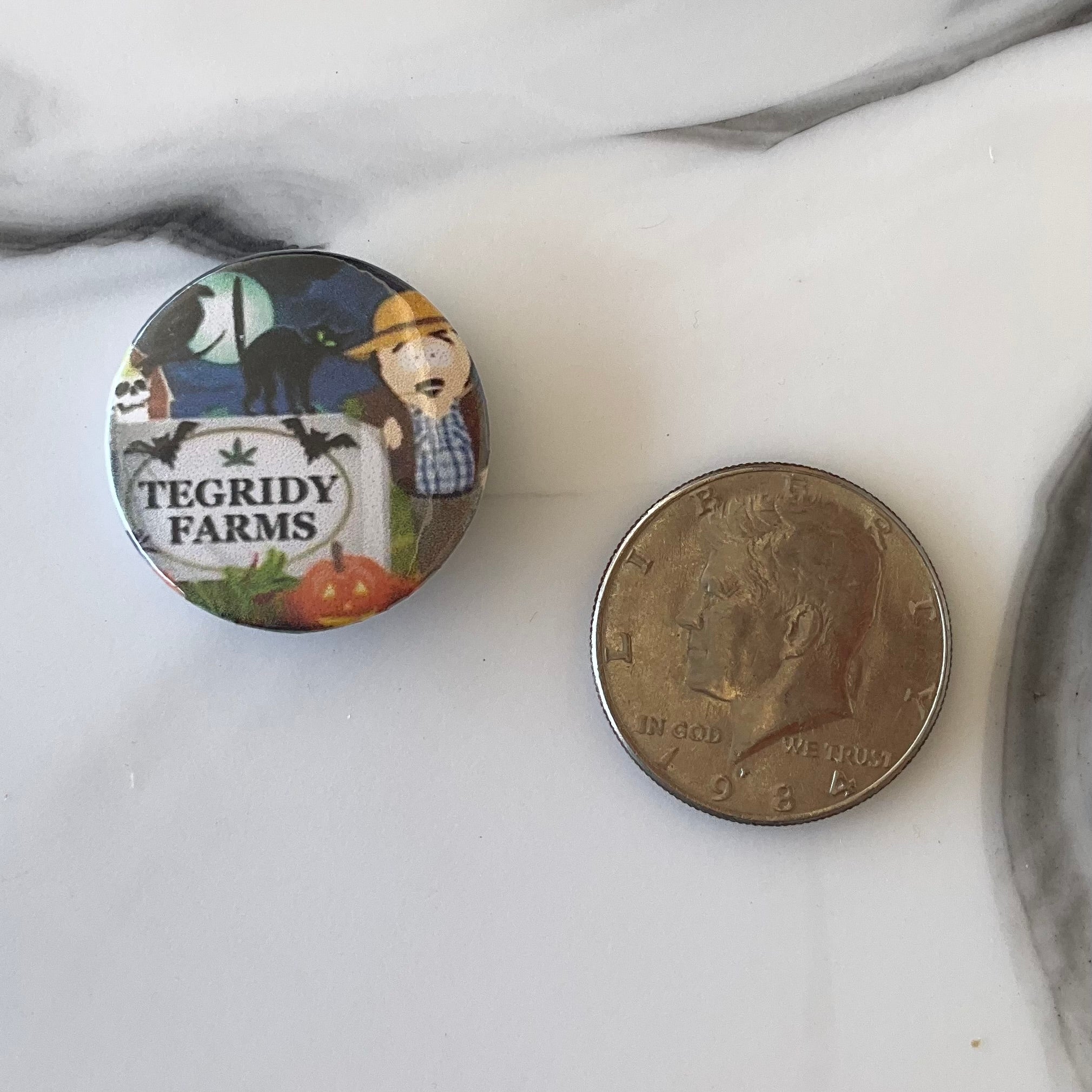 South Park Halloween Tegridy Farms 8 Piece Button Magnet Set 1.25"