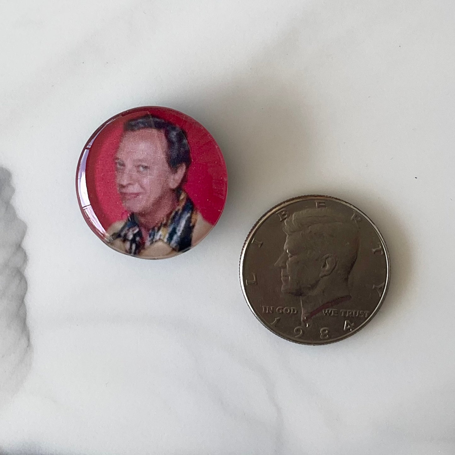 Three's Company 6 Piece Glass Cabochon Magnet Set 1.18"