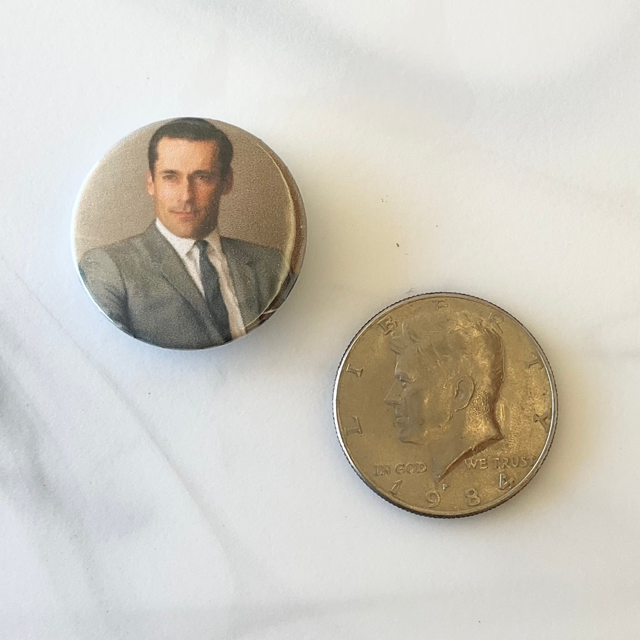 Mad Men 10 Piece Button Magnet Set 2.25" and 1.25"