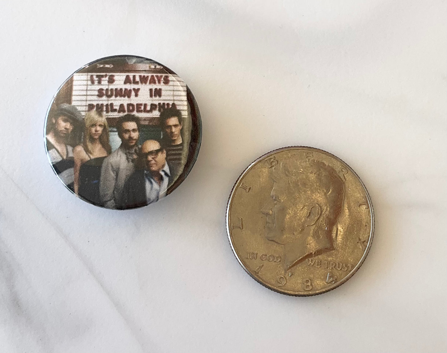 Always Sunny 10 Piece Button Magnet Set (2.25" & 1.25")