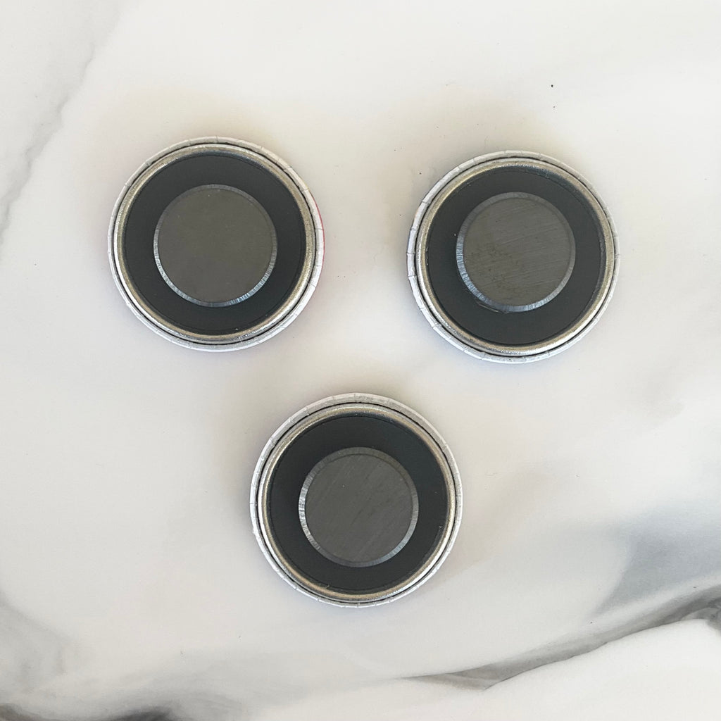 OG Princess 4 Piece Glass Cabochon Magnet Set 1.18"