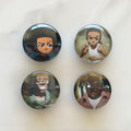 Boondocks 4 Piece Glass Cabochon Magnet Set 1.18"